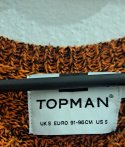 Pomarańczowy sweter męski TOPMAN S