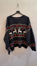 Świąteczny sweter merry kissmas H&M L